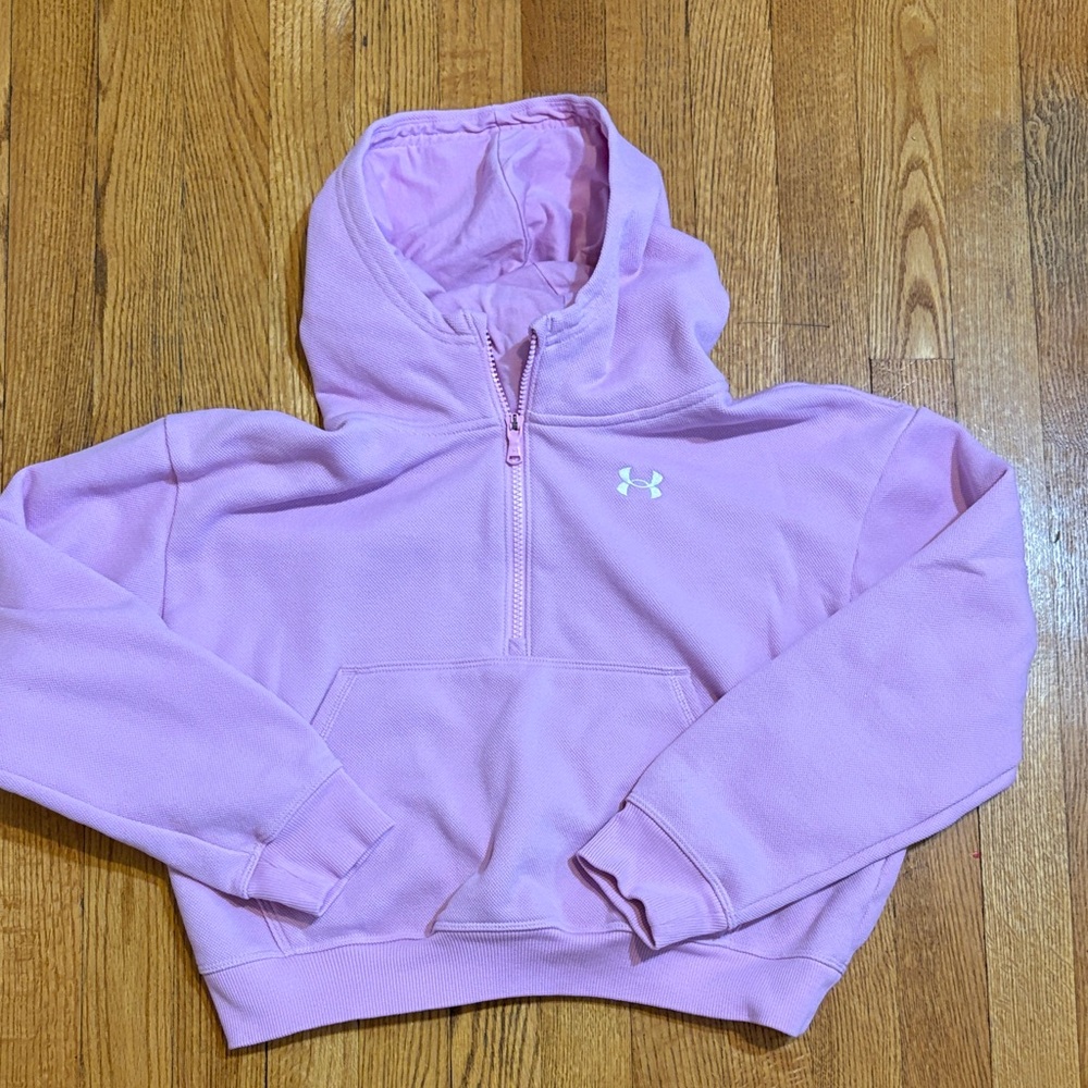 Under Armour Light Pink Half-Zip Hoodie🩵
